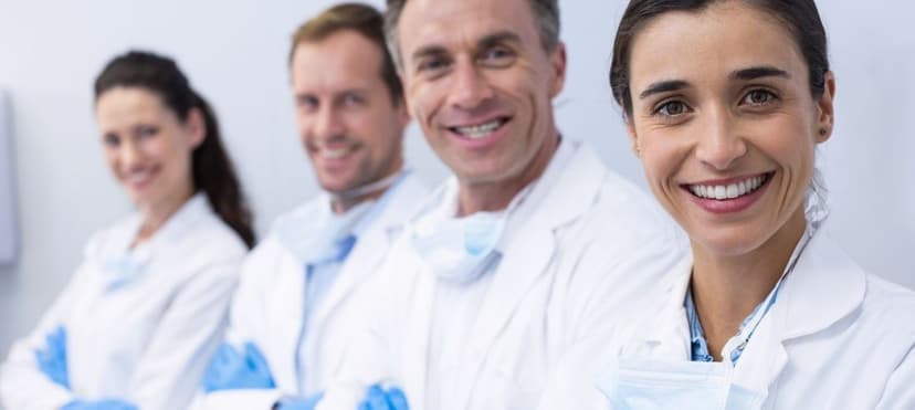 Dental hygienist providing preventive care to a patient during a routine appointment