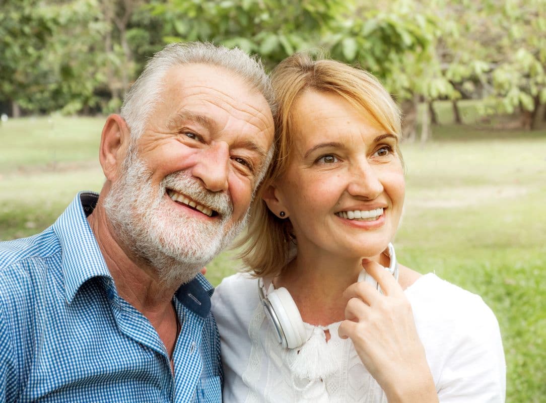 Close-up of a titanium dental implant post used for single tooth replacement