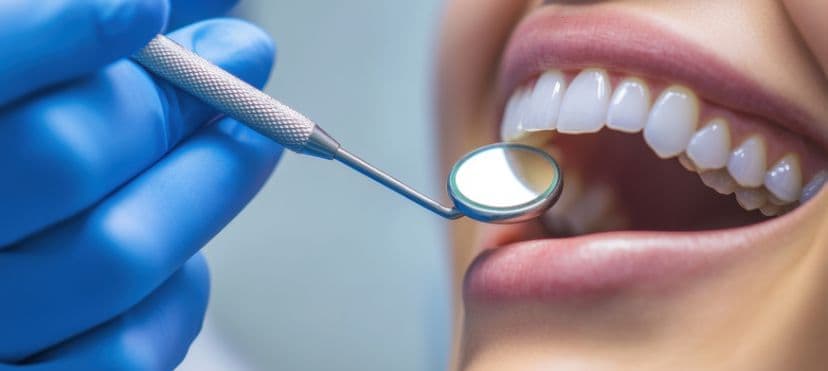 Illustration showing the impact of vaping on gum tissue and oral health